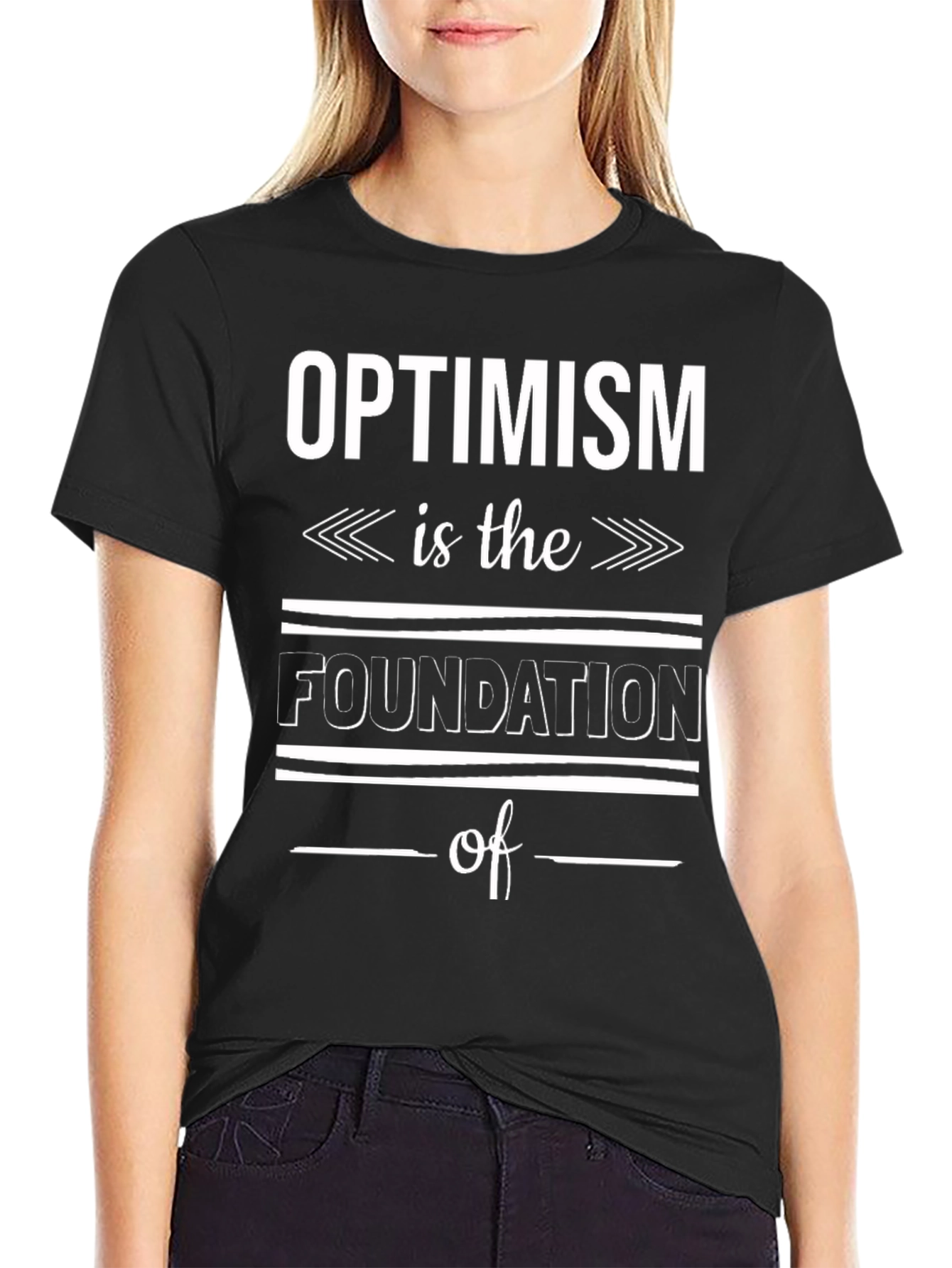 Optimism Foundation Black Graphic T-Shirt