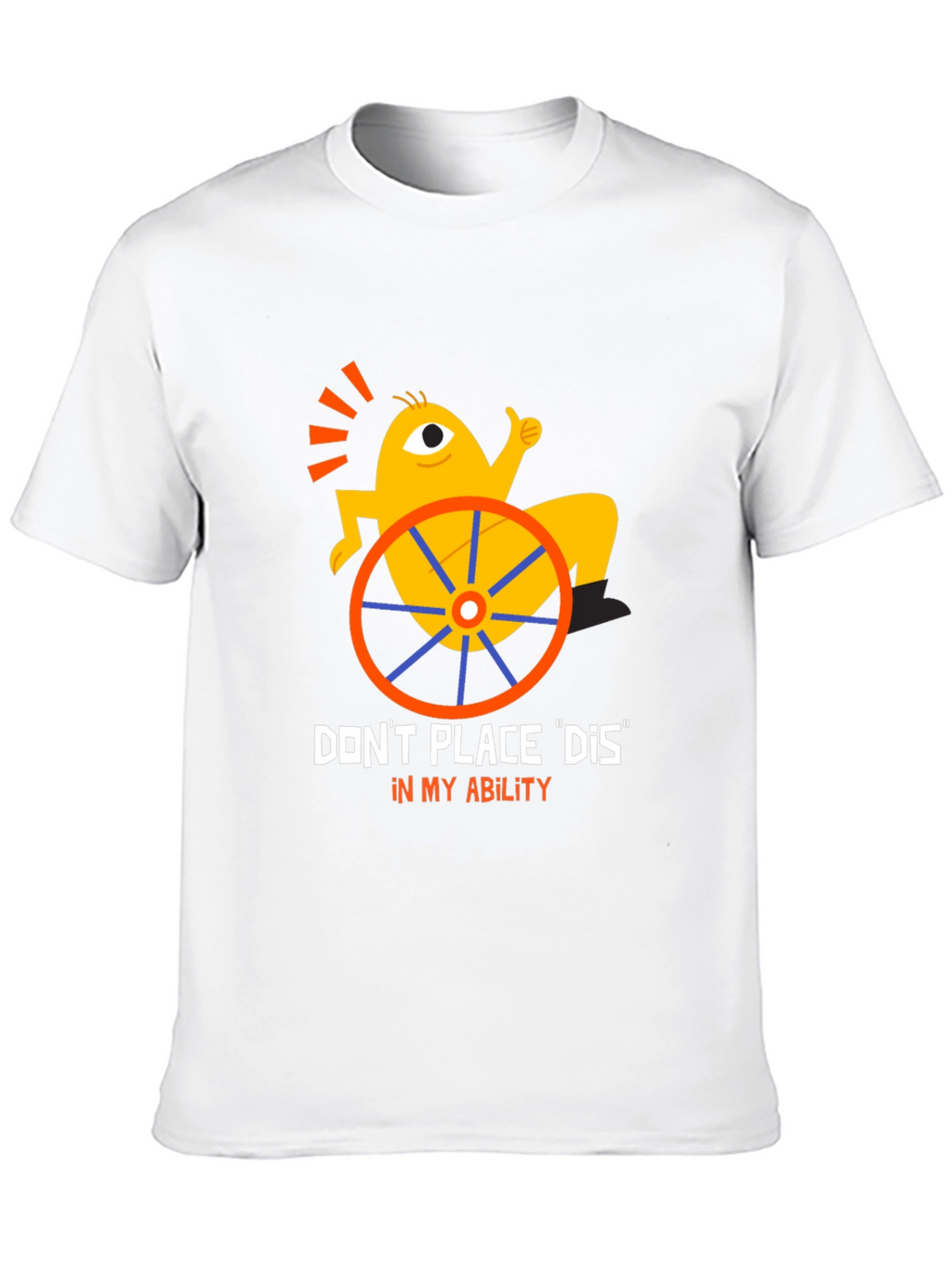 Disability Awareness Graphic T-Shirt - Black