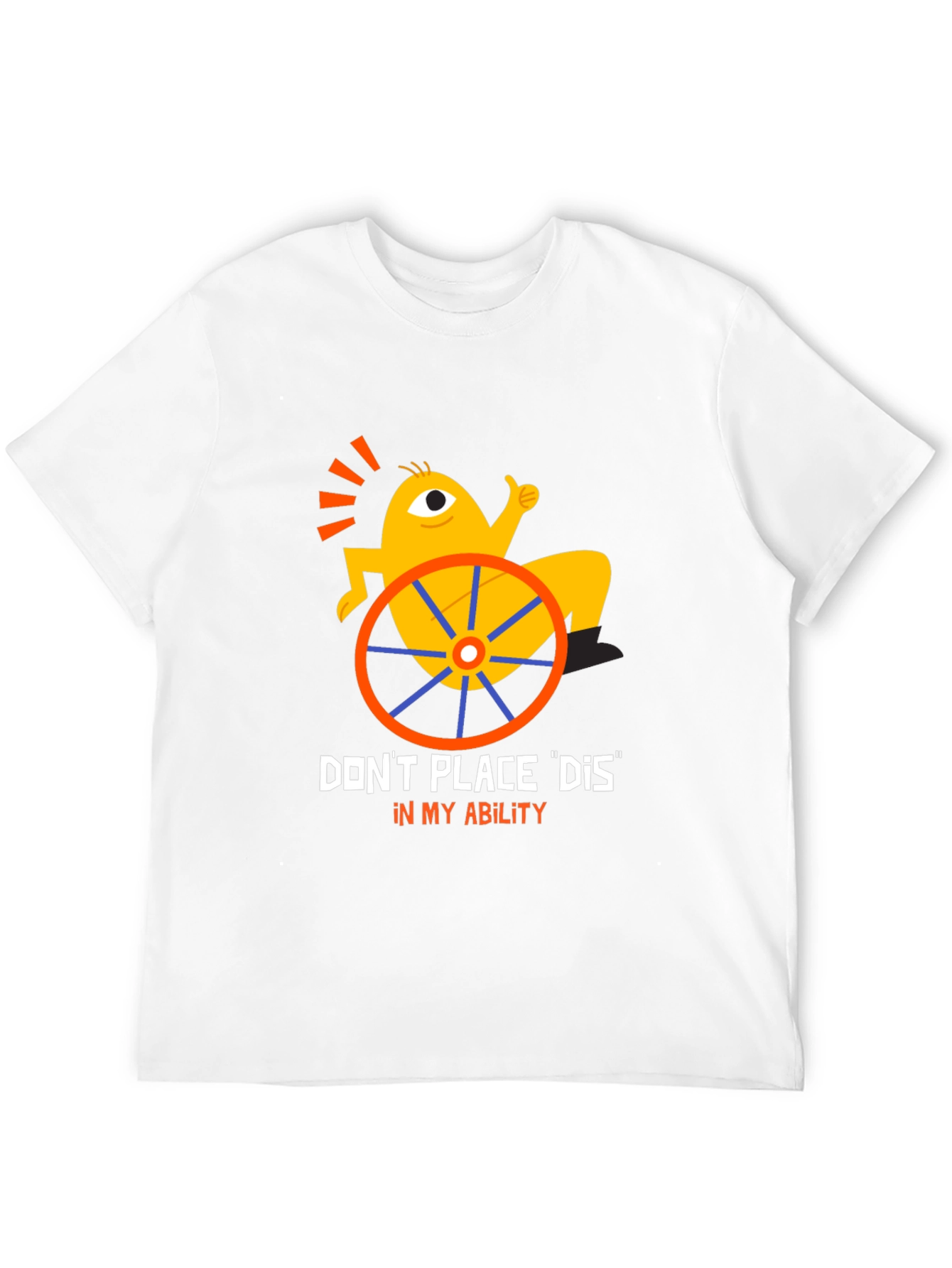 Disability Awareness Graphic T-Shirt - Black