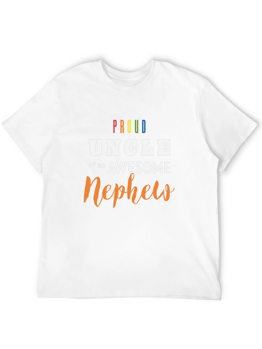Proud Uncle Awesome Nephew Graphic Tee