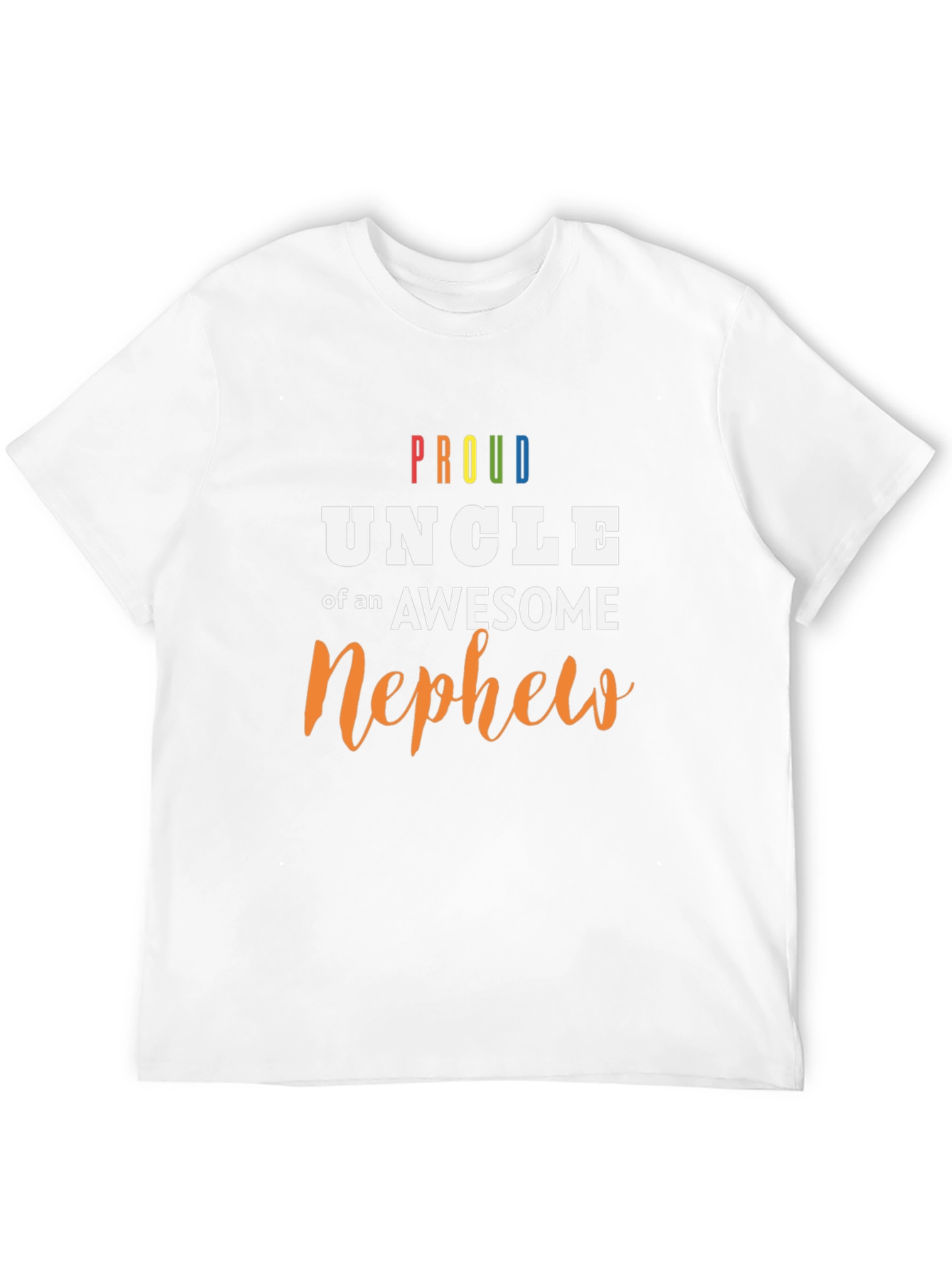 Proud Uncle Awesome Nephew Graphic Tee