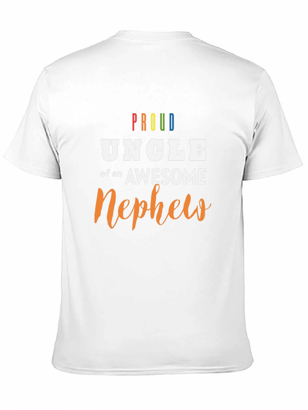 Proud Uncle Awesome Nephew Graphic Tee