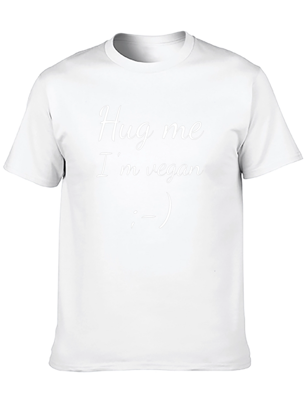 Hug Me Im Vegan T-Shirt - Black Unisex