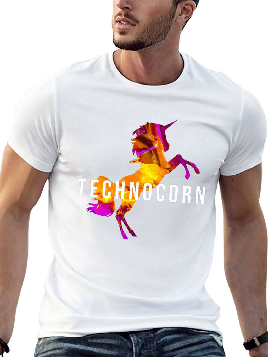 Technocorn Black T-Shirt