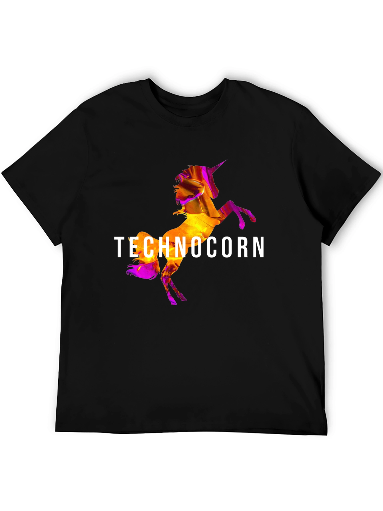 Technocorn Black T-Shirt
