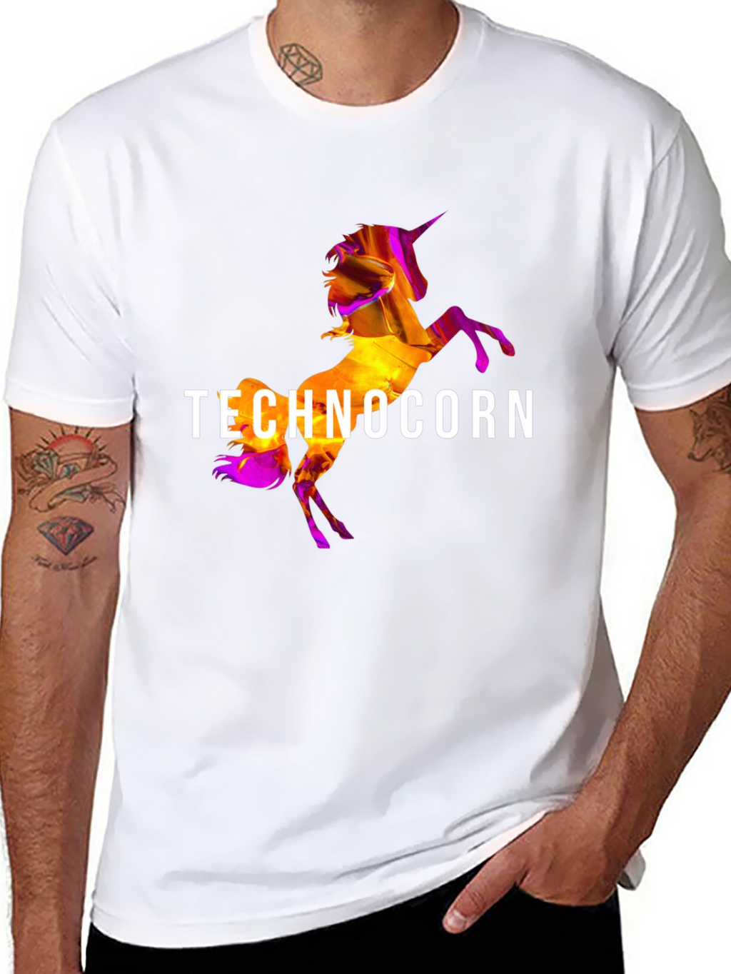 Technocorn Black T-Shirt