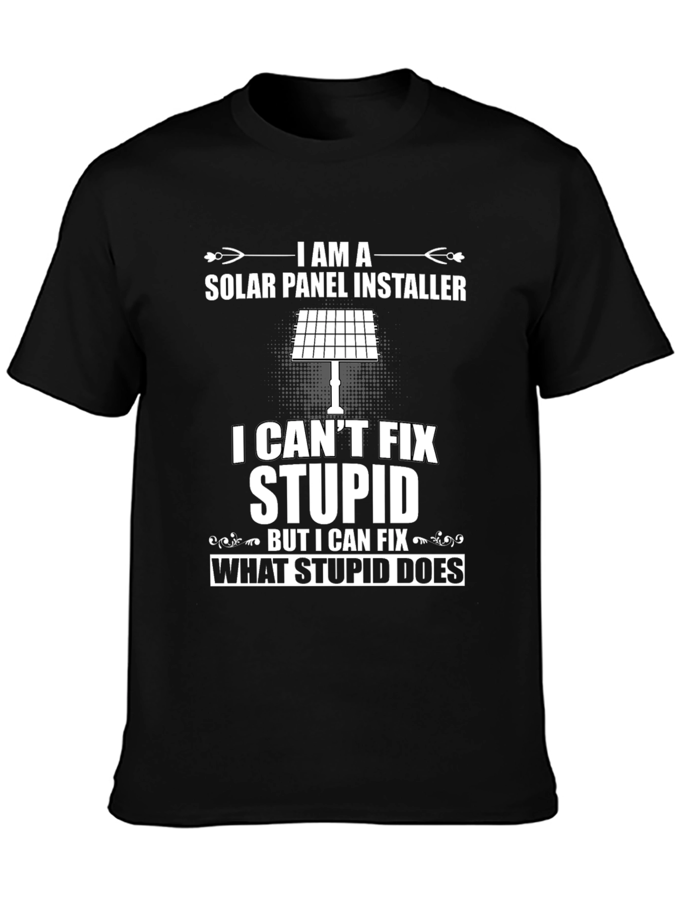 Solar Panel Installer Funny Graphic T-Shirt