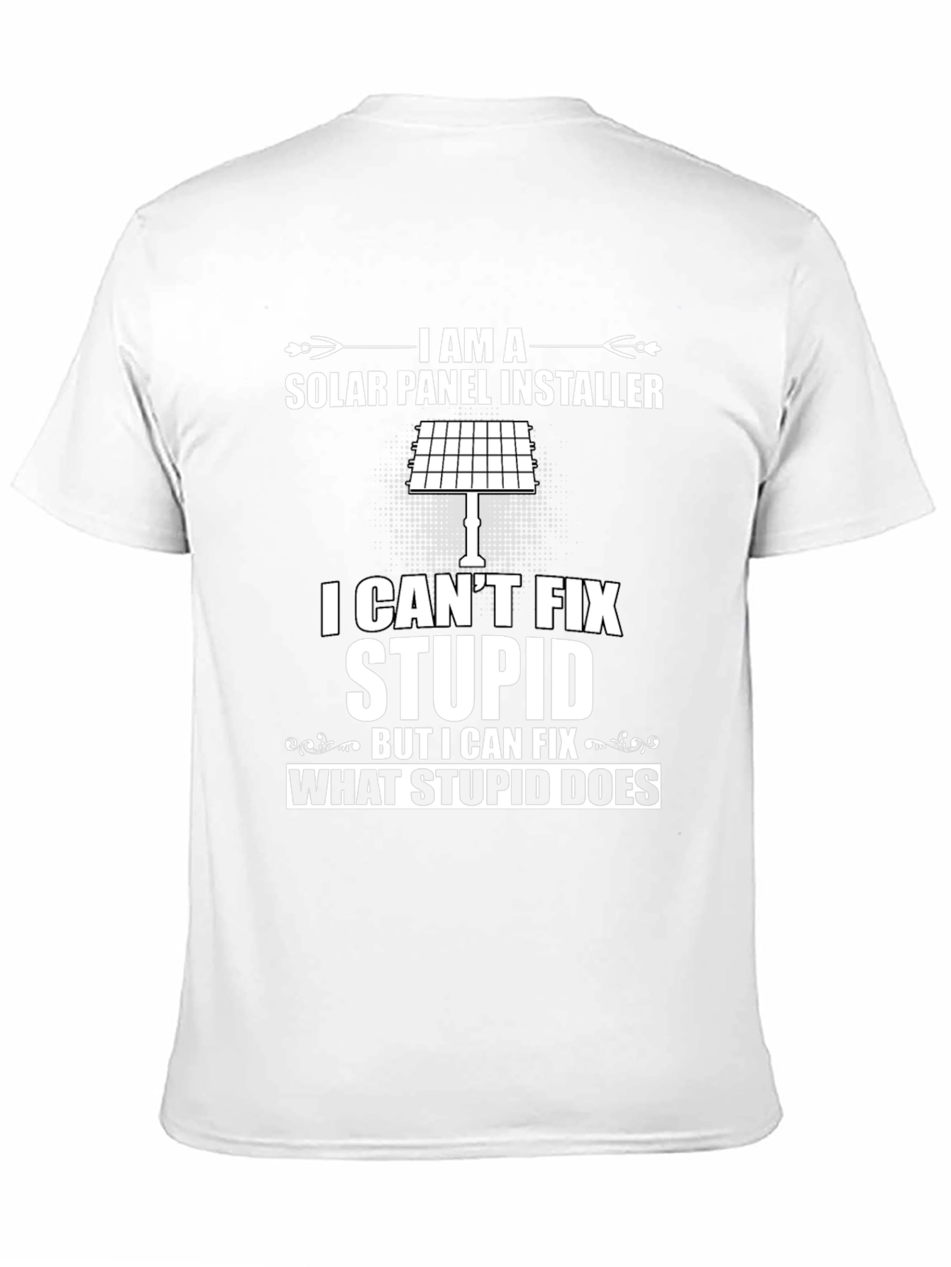 Solar Panel Installer Funny Graphic T-Shirt