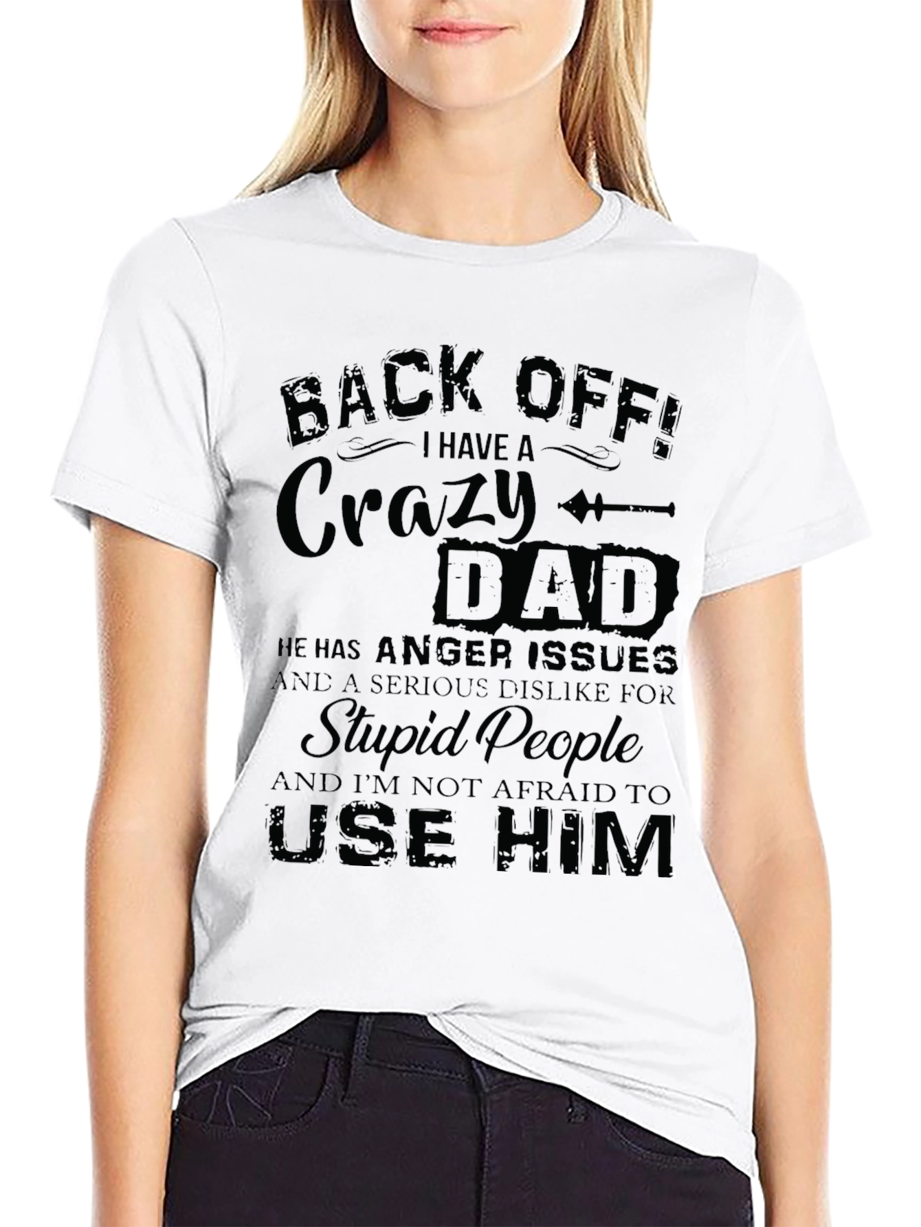 Crazy Dad Graphic Tee - Back Off T-Shirt