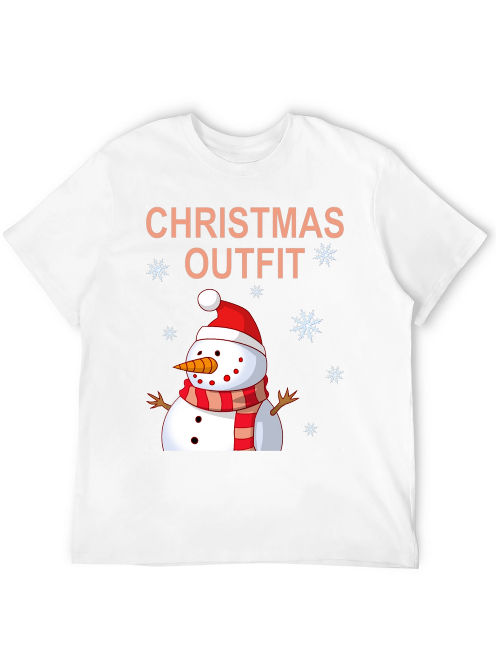 Festive Christmas Outfit Snowman Graphic T-Shirt