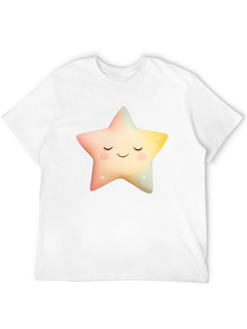 Sleepy Star Graphic T-Shirt - Black Cotton Blend