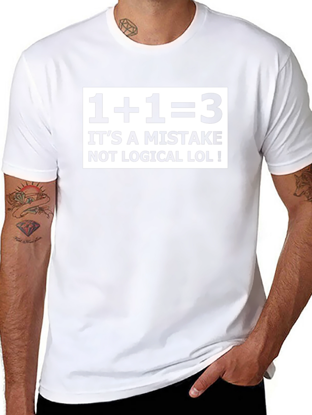 Funny Math Mistake T-Shirt - 1+1=3