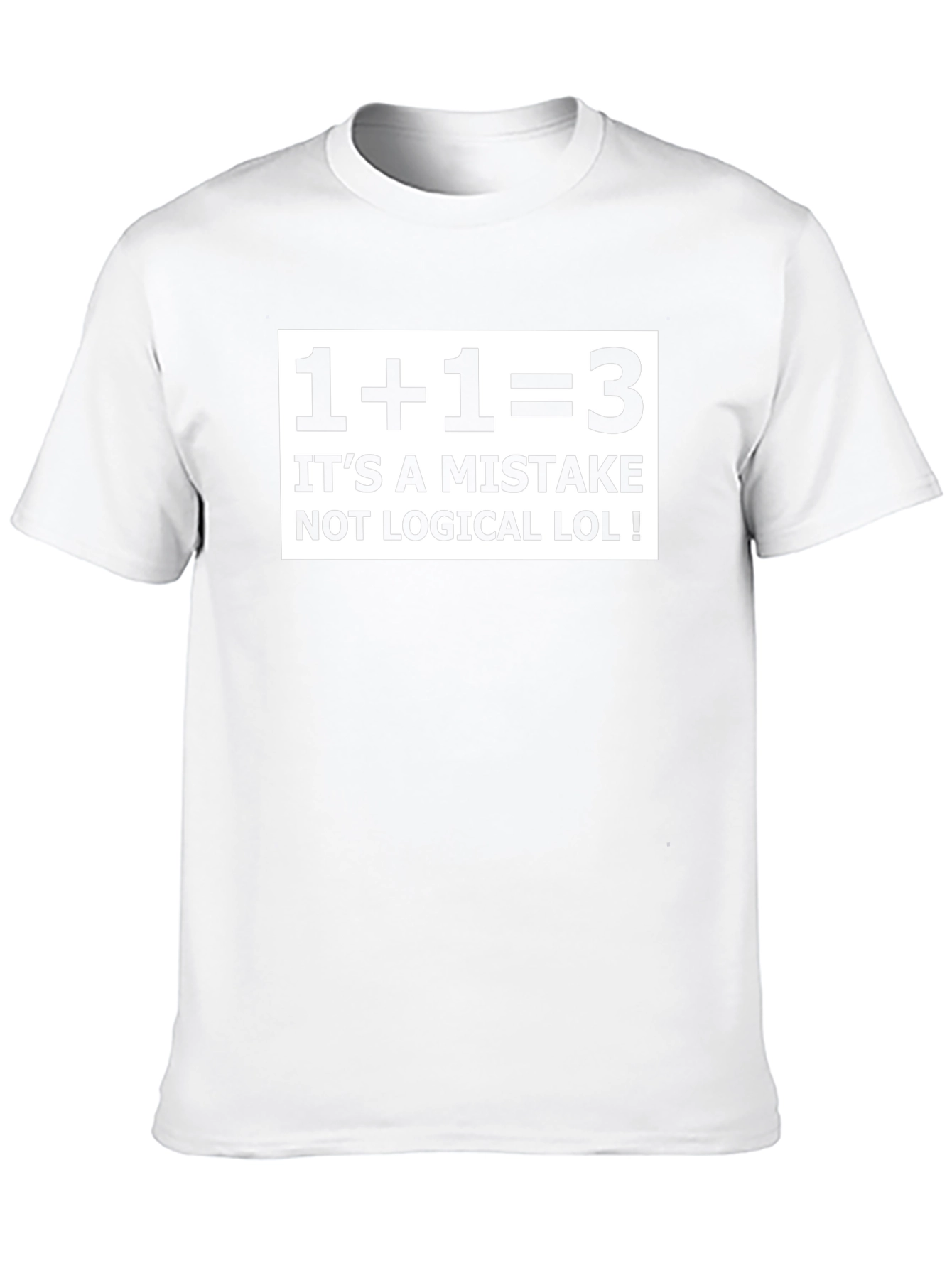 Funny Math Mistake T-Shirt - 1+1=3