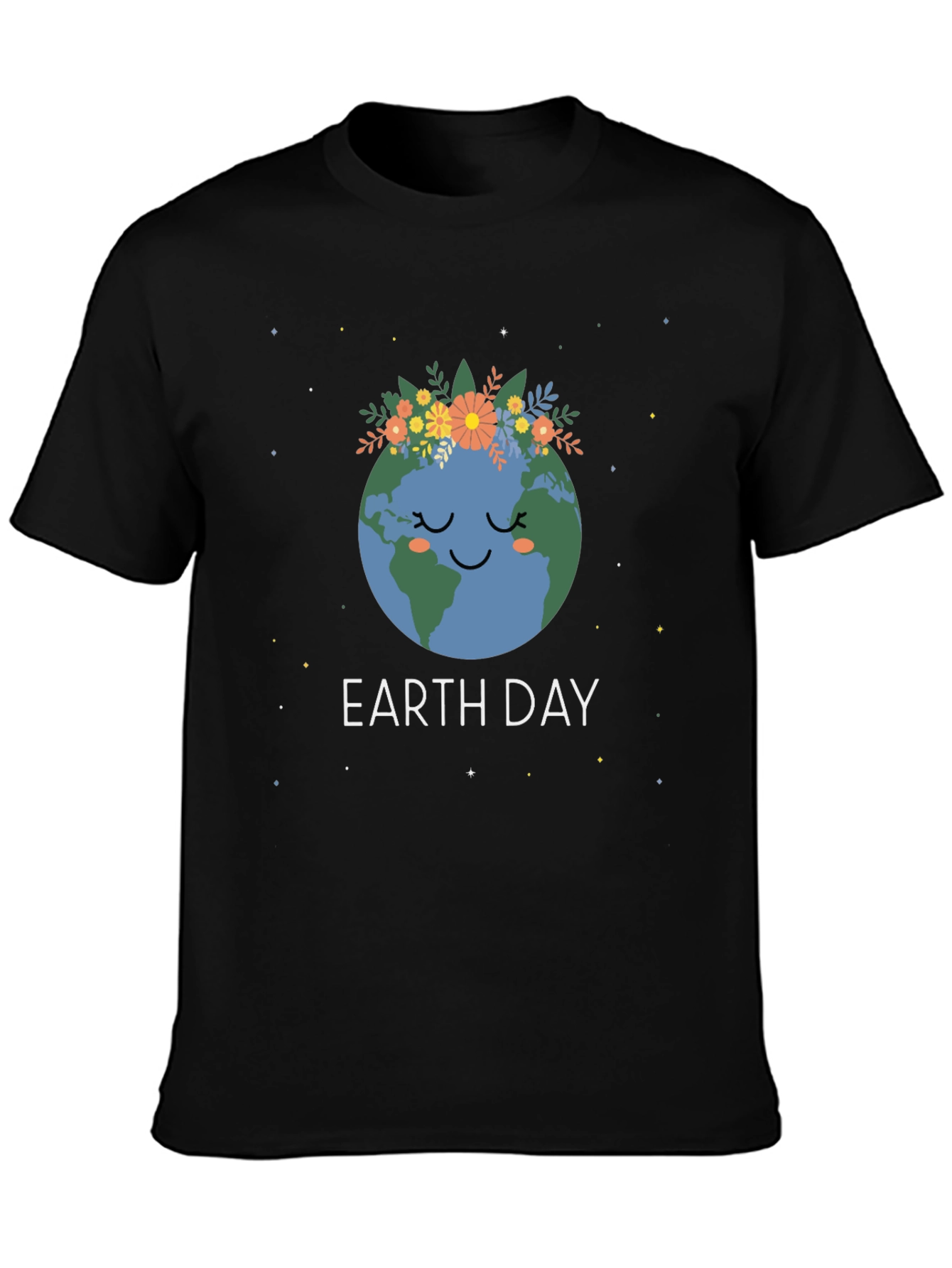 Earth Day Graphic Tee - Cute Planet Design