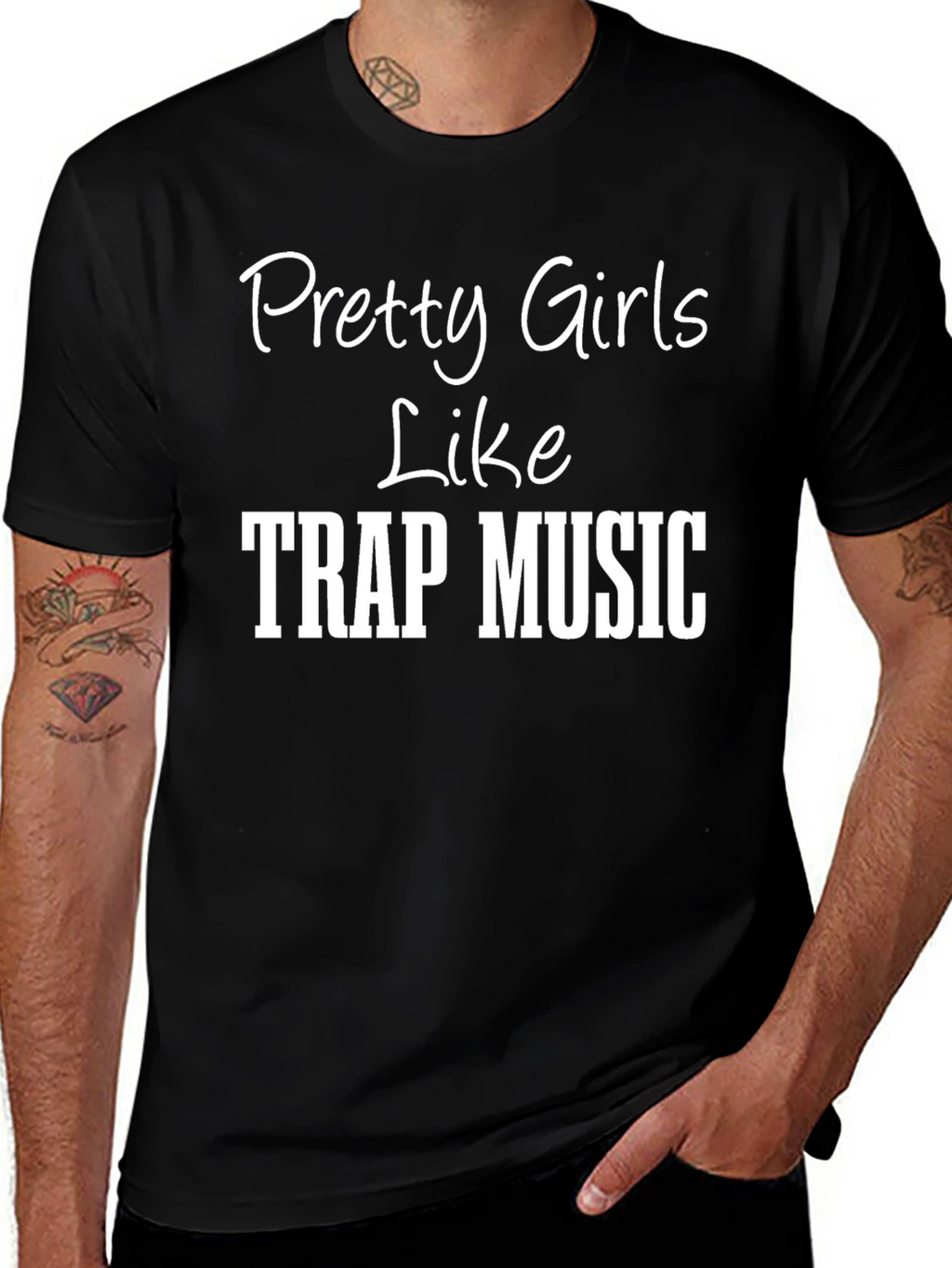 Pretty Girls Like Trap Music Graphic Tee
