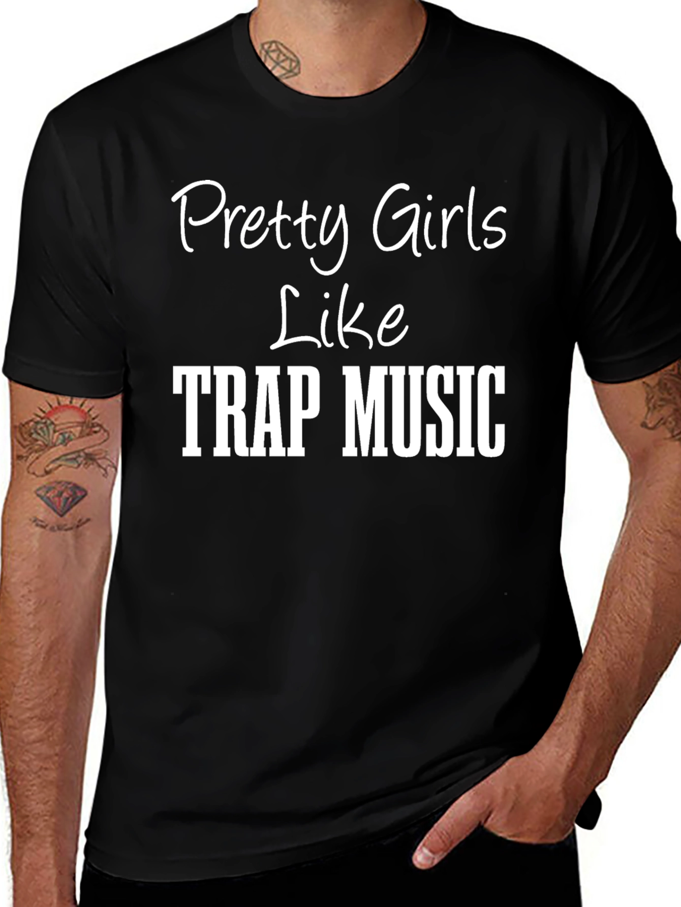 Pretty Girls Like Trap Music Graphic Tee