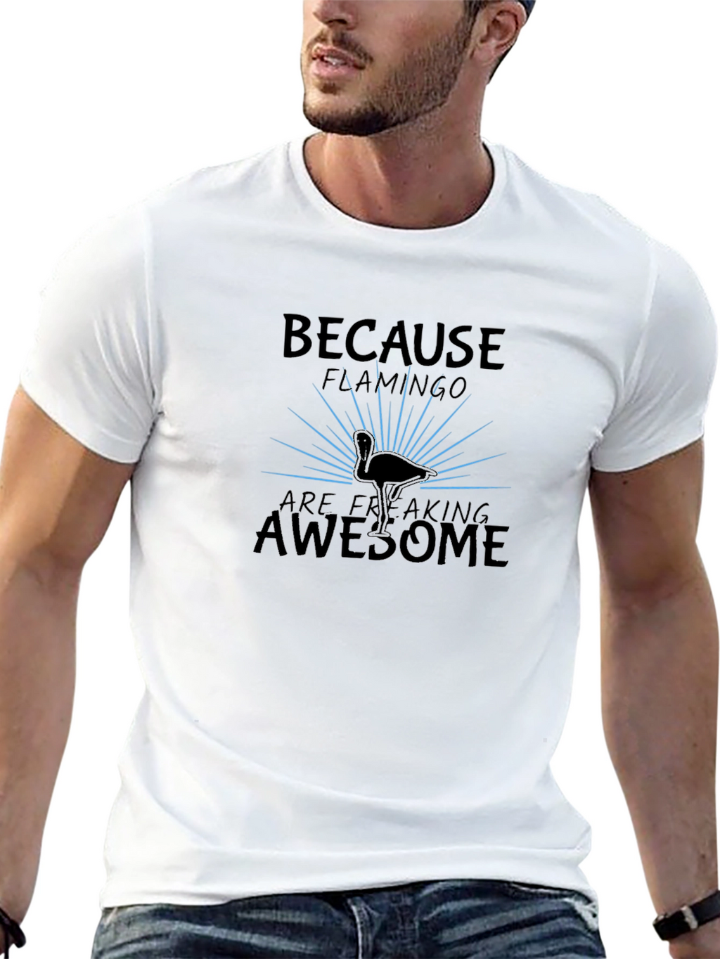Flamingo Awesome Graphic T-Shirt