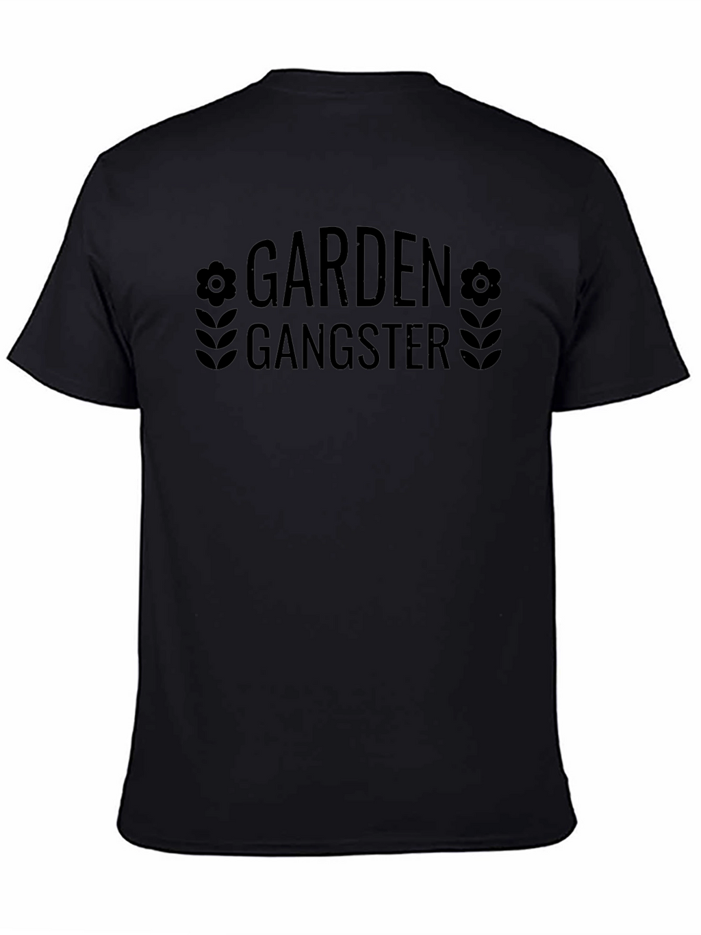 Garden Gangster Graphic T-Shirt - Black Cotton Tee