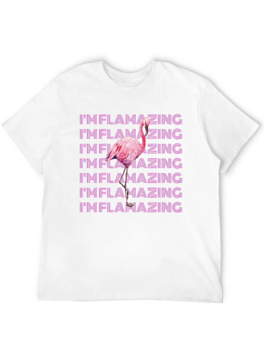 Im Flamazing Graphic Tee - Pink Flamingo