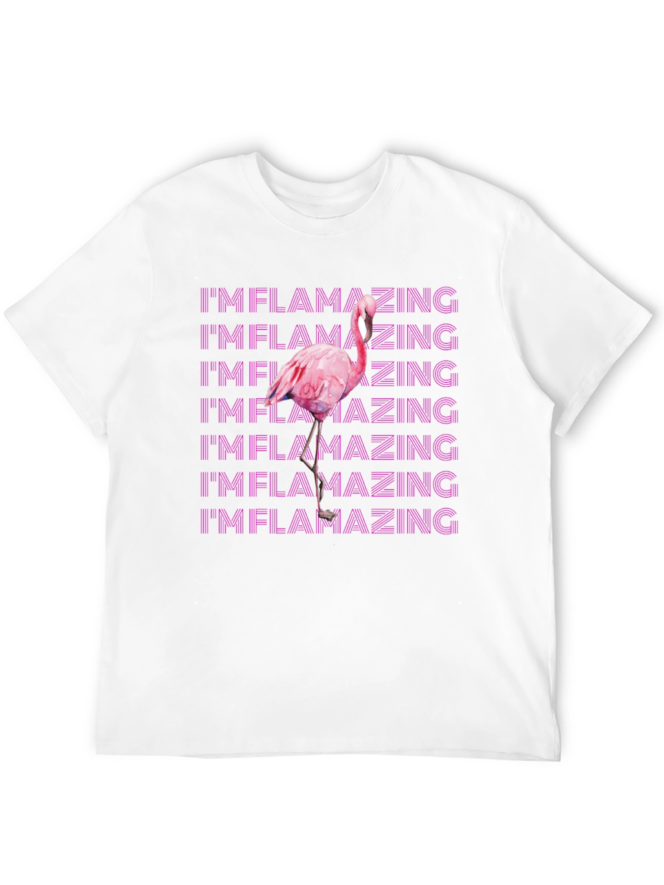 Im Flamazing Graphic Tee - Pink Flamingo