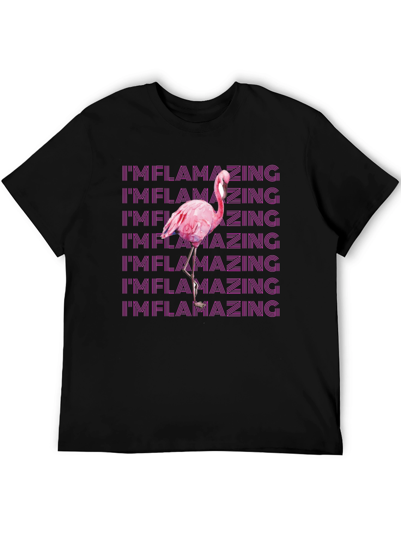 Im Flamazing Graphic Tee - Pink Flamingo