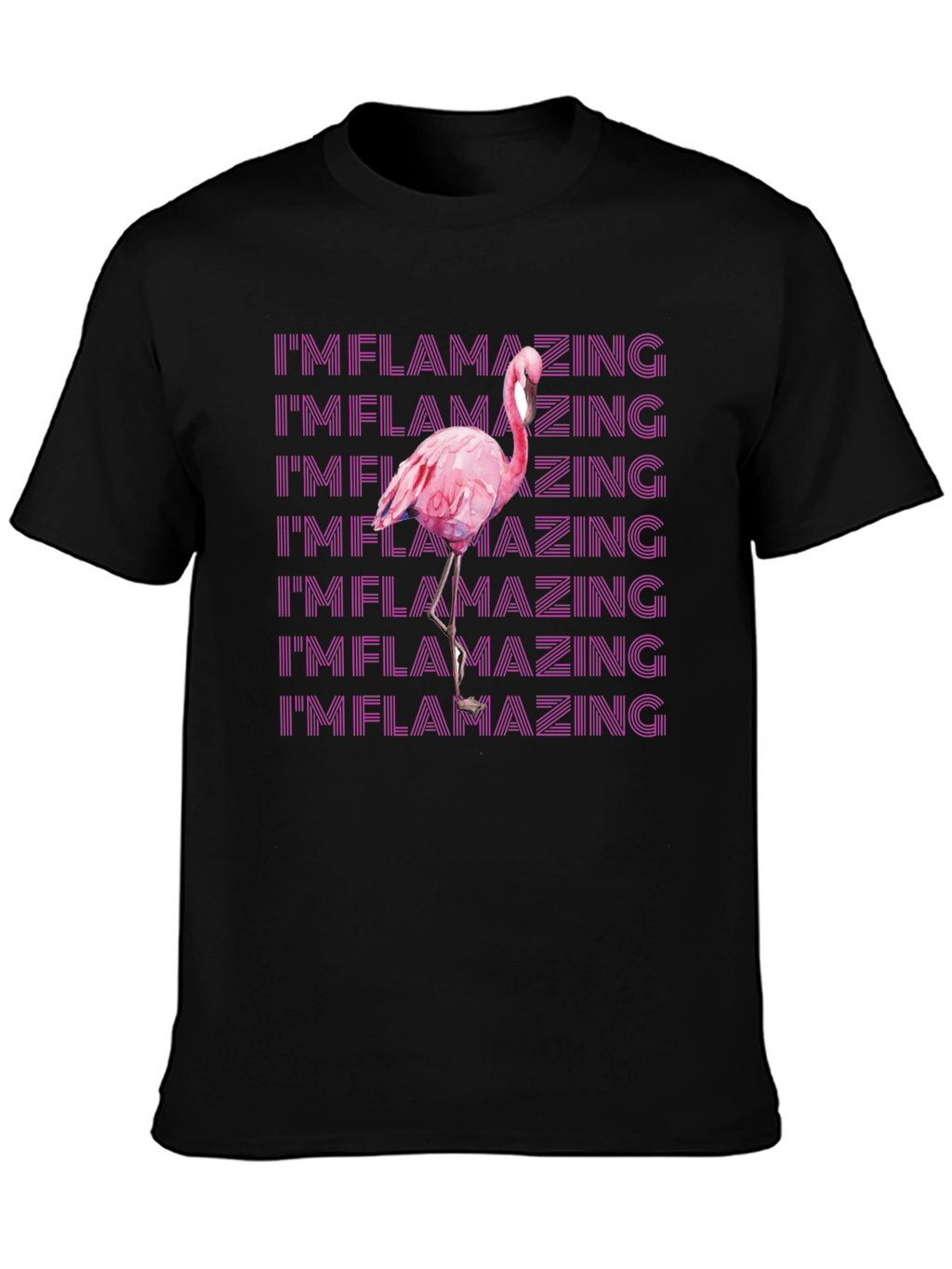 Im Flamazing Graphic Tee - Pink Flamingo
