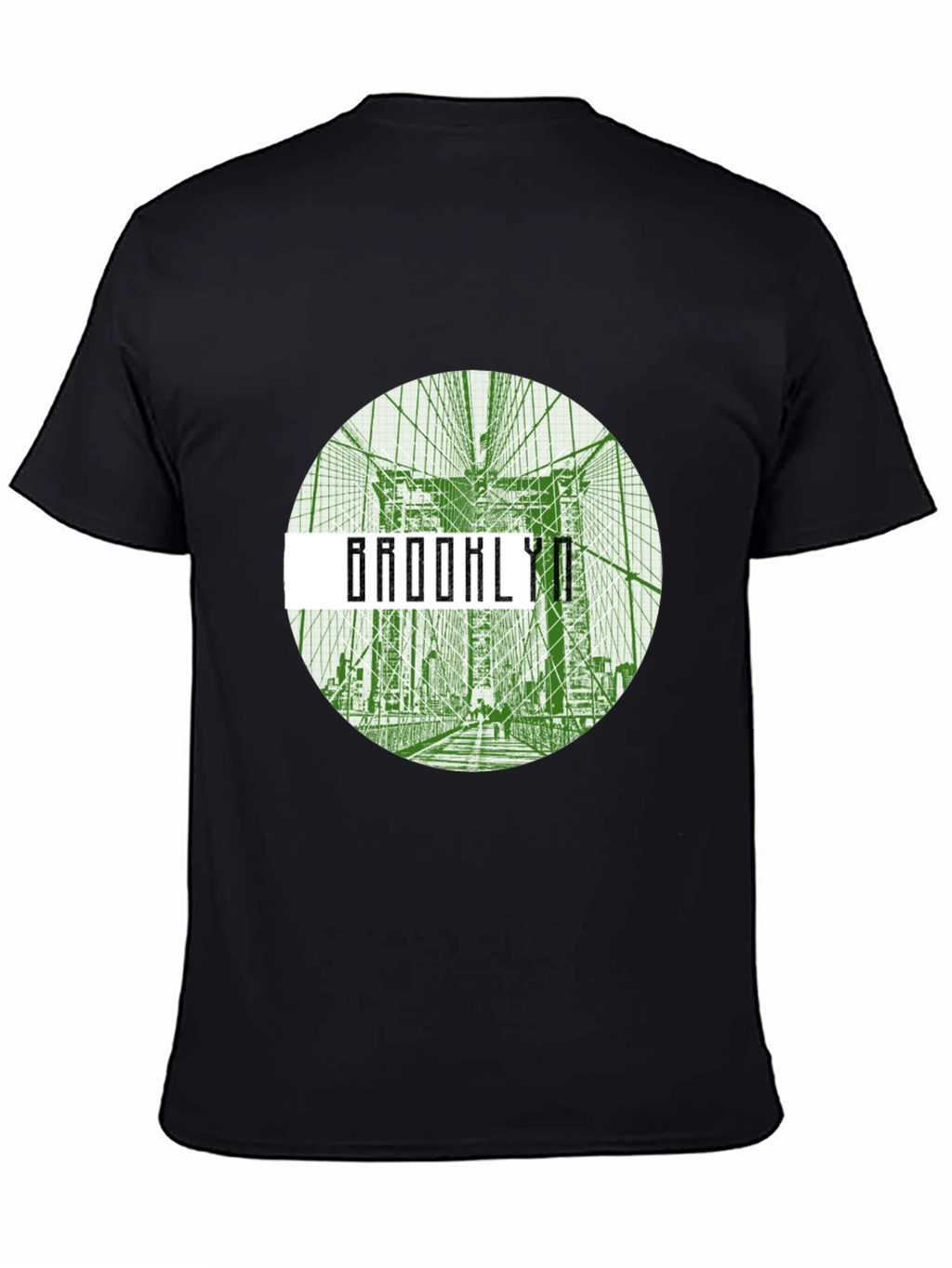 Brooklyn Bridge Graphic Tee - Black Crew Neck T-Shirt