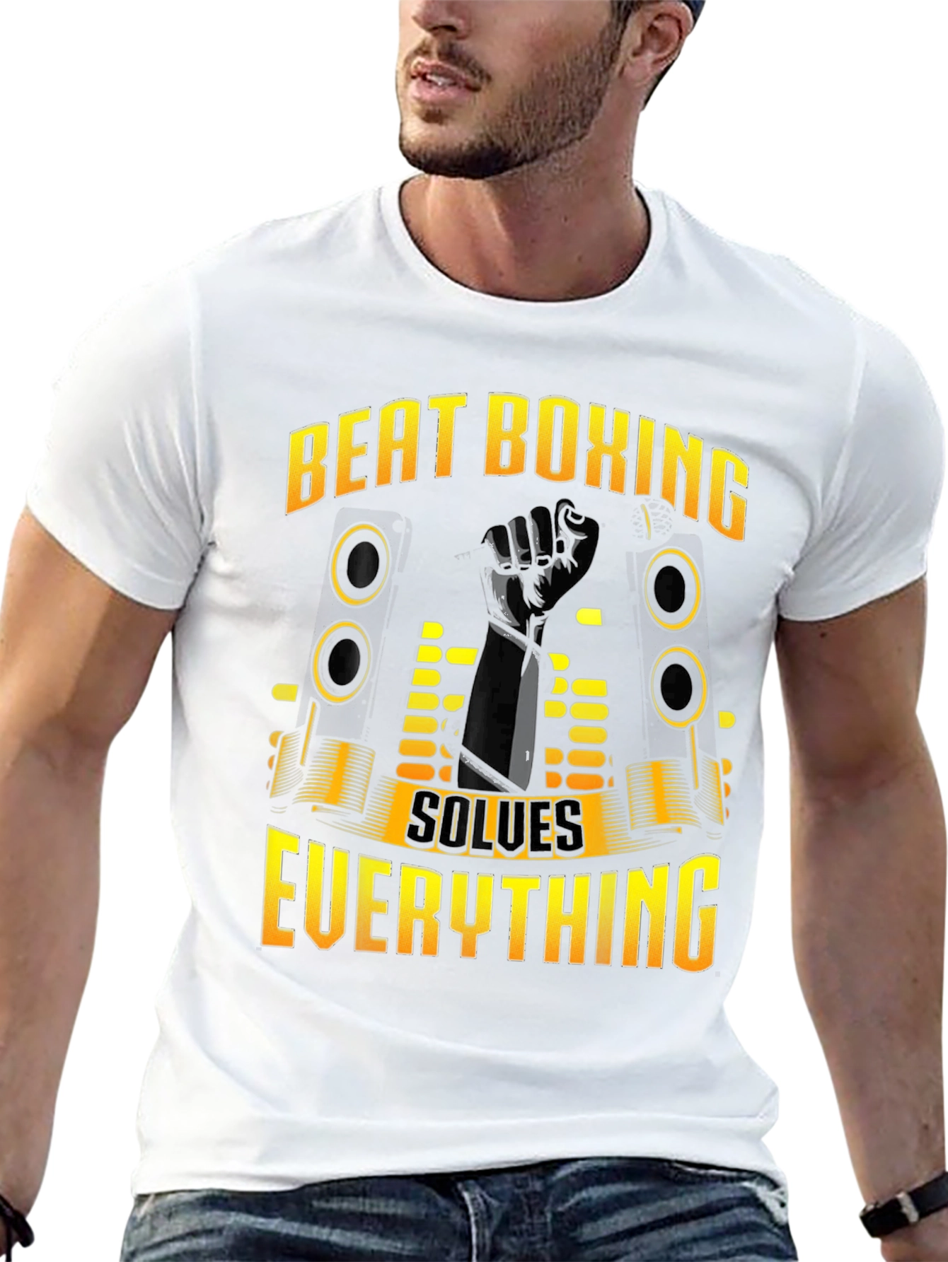Beat Boxing Solves Everything Black T-Shirt