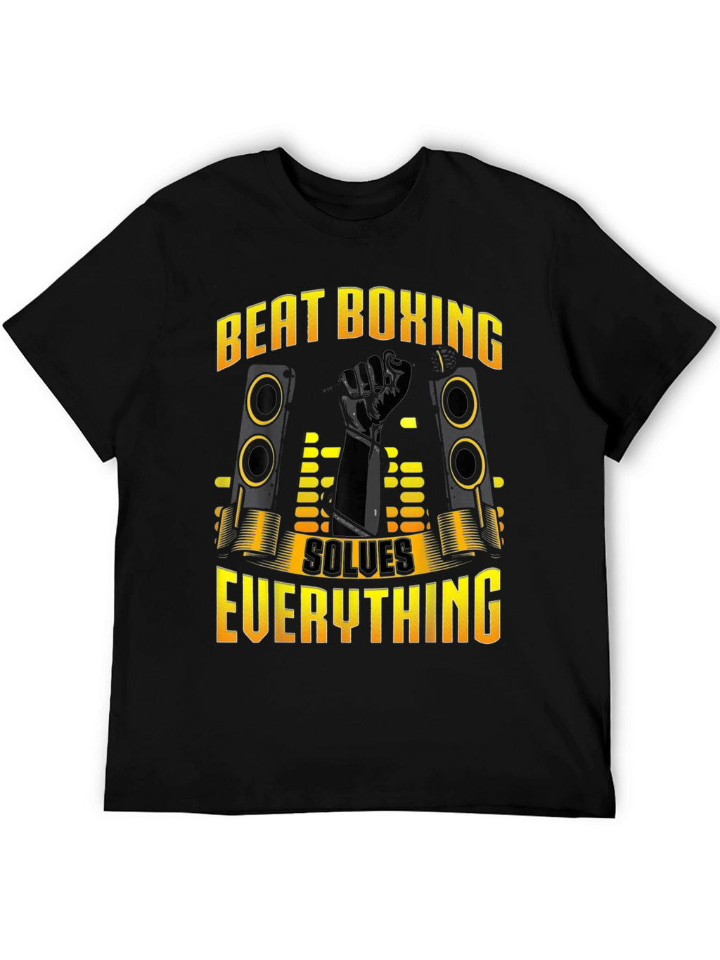 Beat Boxing Solves Everything Black T-Shirt