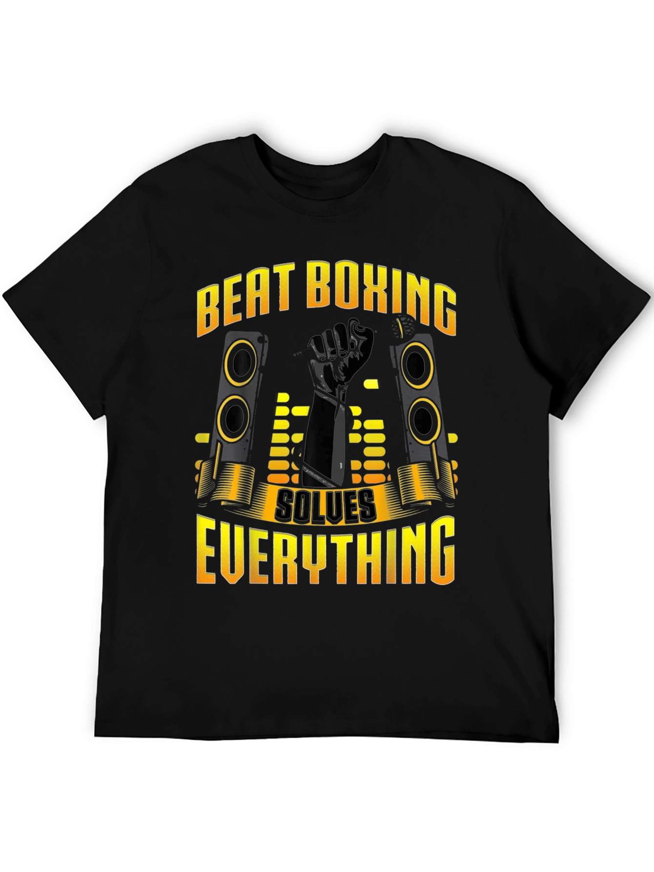 Beat Boxing Solves Everything Black T-Shirt
