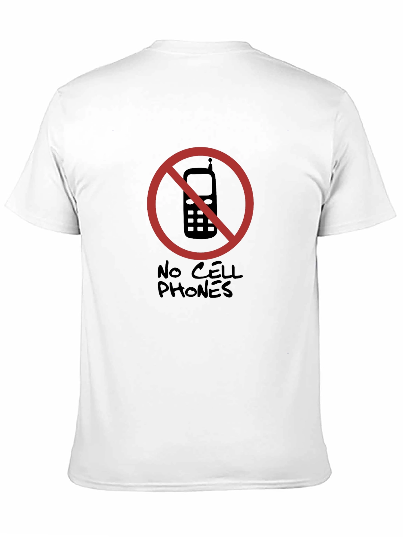 No Cell Phones T-Shirt Novelty Graphic Tee