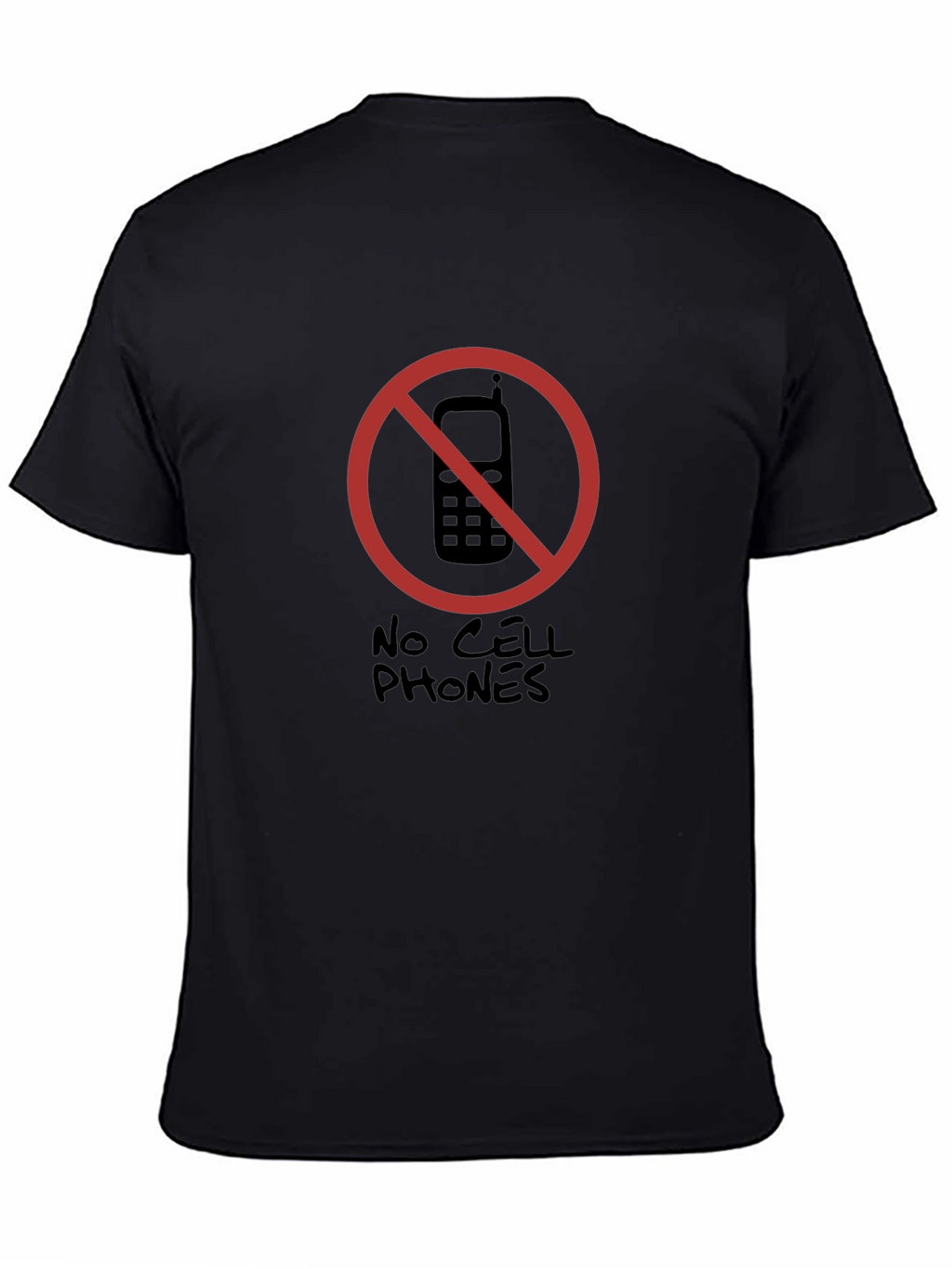No Cell Phones T-Shirt Novelty Graphic Tee