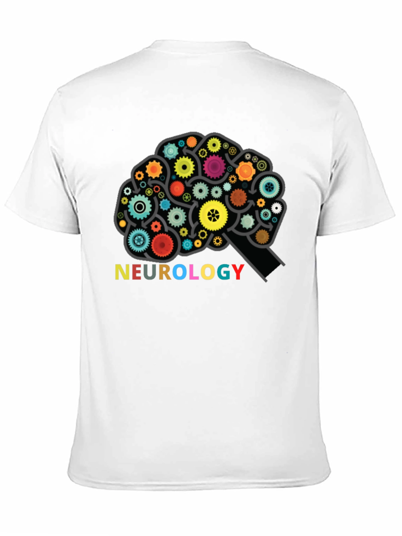 Neurology Brain Gears Graphic T-Shirt