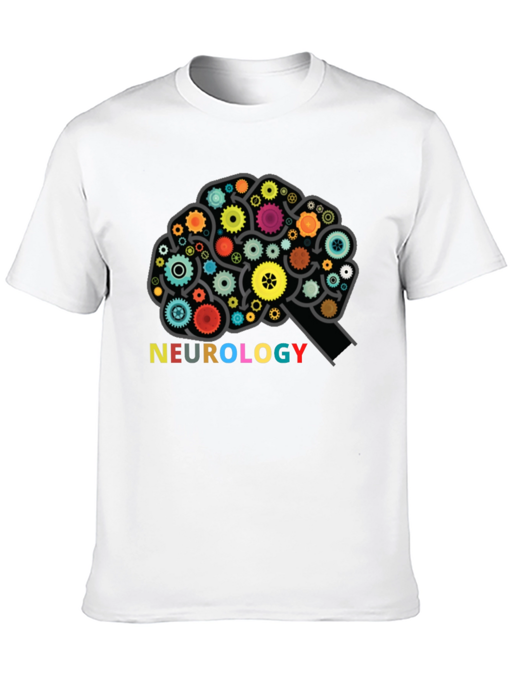 Neurology Brain Gears Graphic T-Shirt