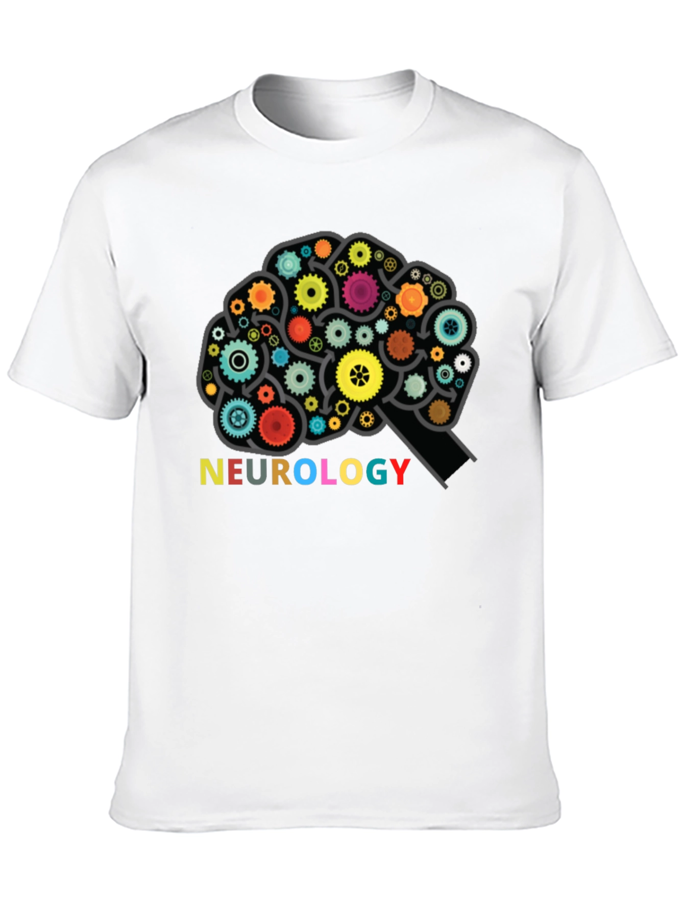 Neurology Brain Gears Graphic T-Shirt