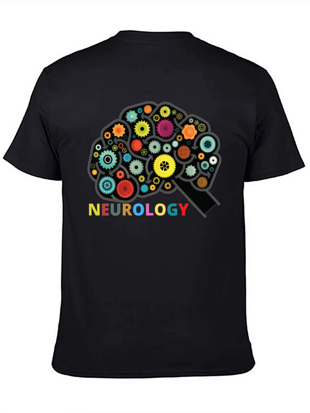 Neurology Brain Gears Graphic T-Shirt