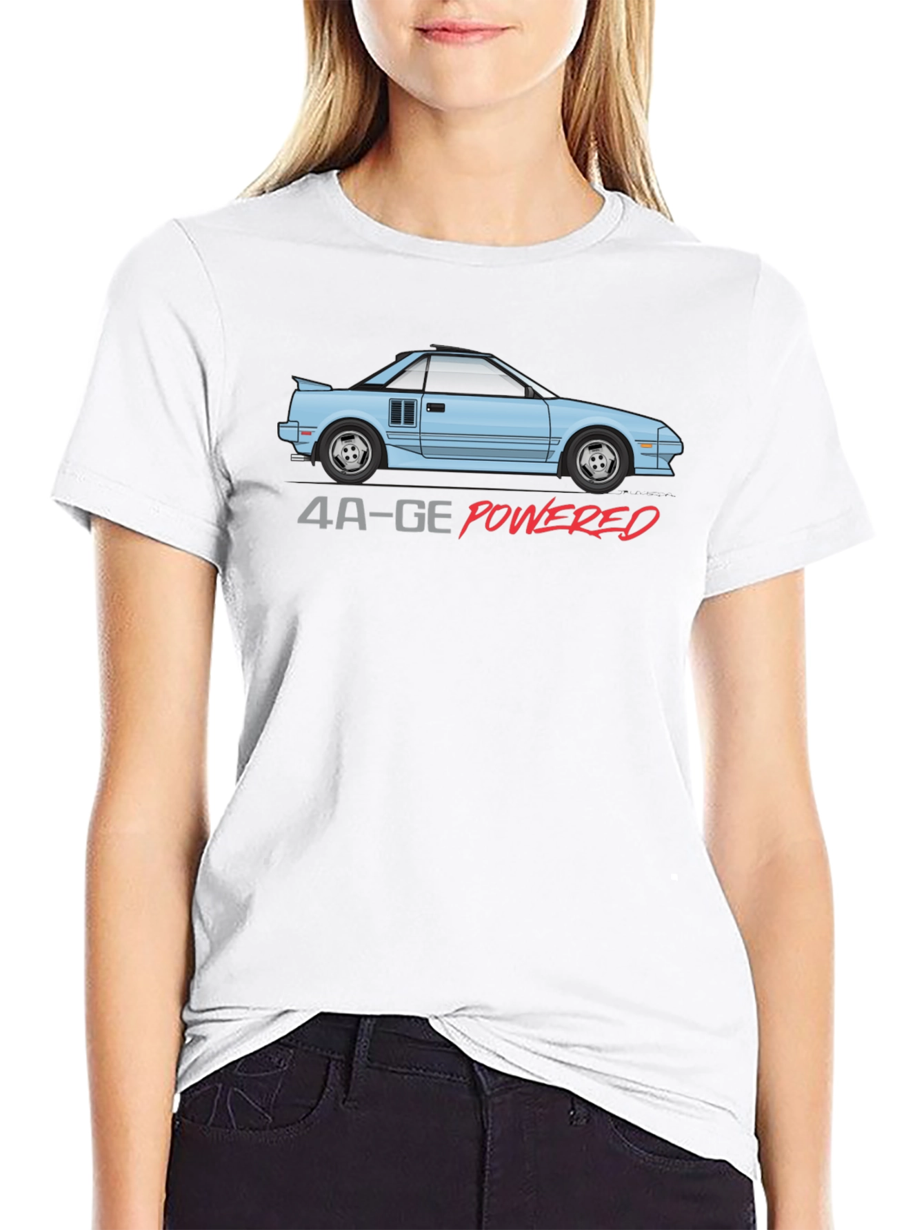 4A-GE Powered T-Shirt - Iconic Car Design