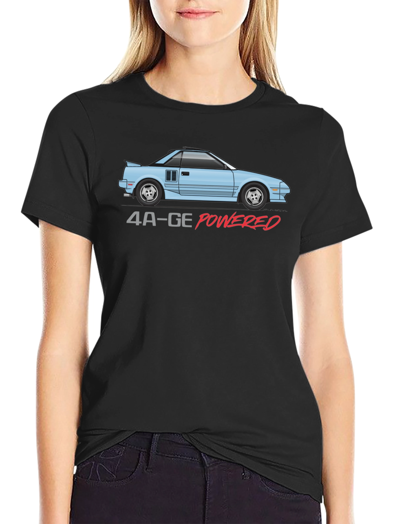 4A-GE Powered T-Shirt - Iconic Car Design