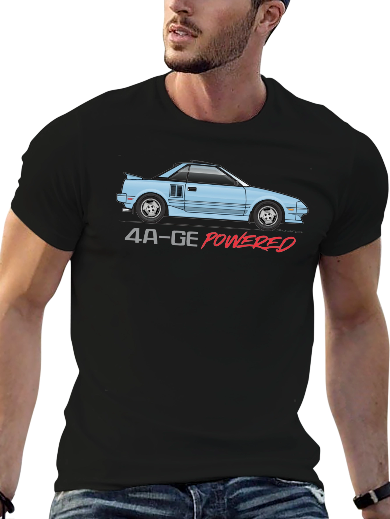 4A-GE Powered T-Shirt - Iconic Car Design