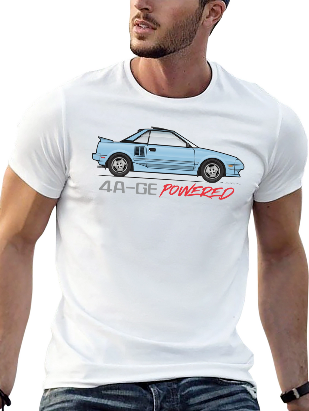 4A-GE Powered T-Shirt - Iconic Car Design