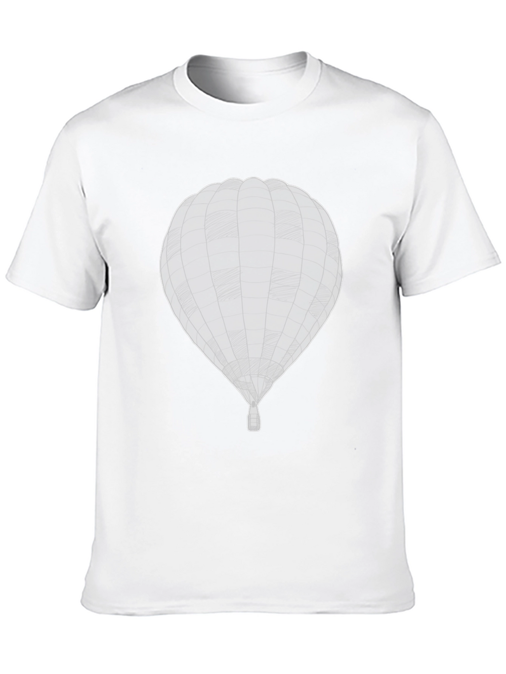 Mens Black Hot Air Balloon Graphic Tee