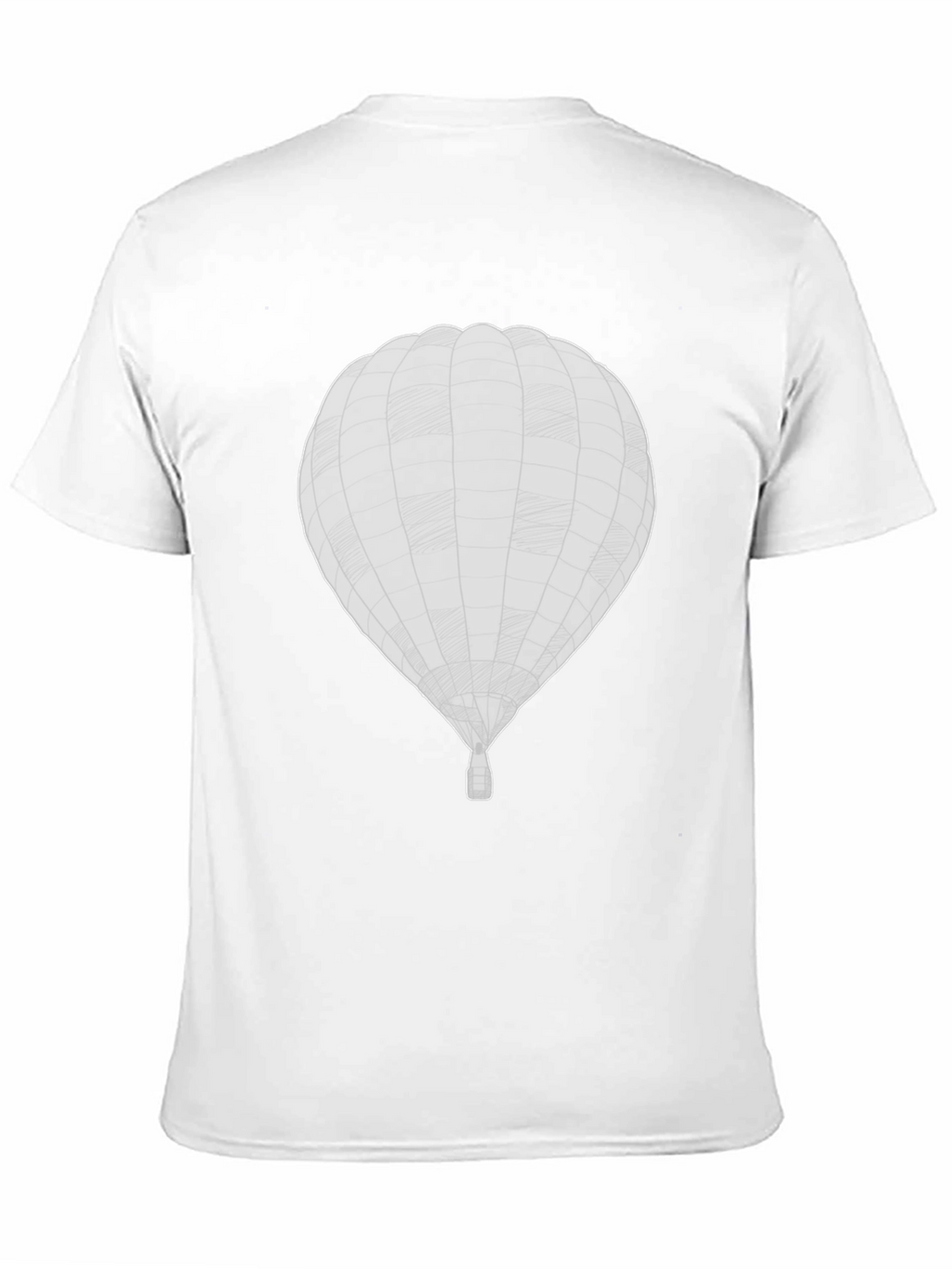Mens Black Hot Air Balloon Graphic Tee