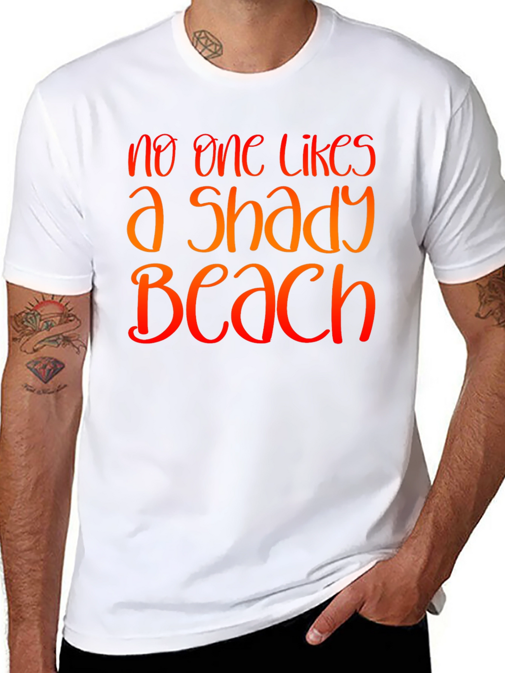 Shady Beach Graphic Tee - Summer Vacation T-Shirt