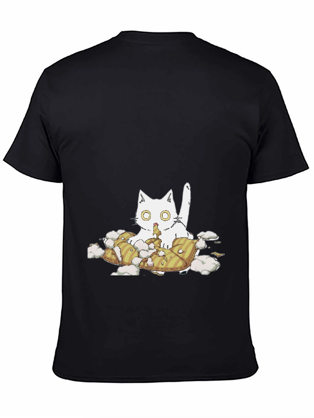 Cat Pillow T-Shirt - Quirky Comfort