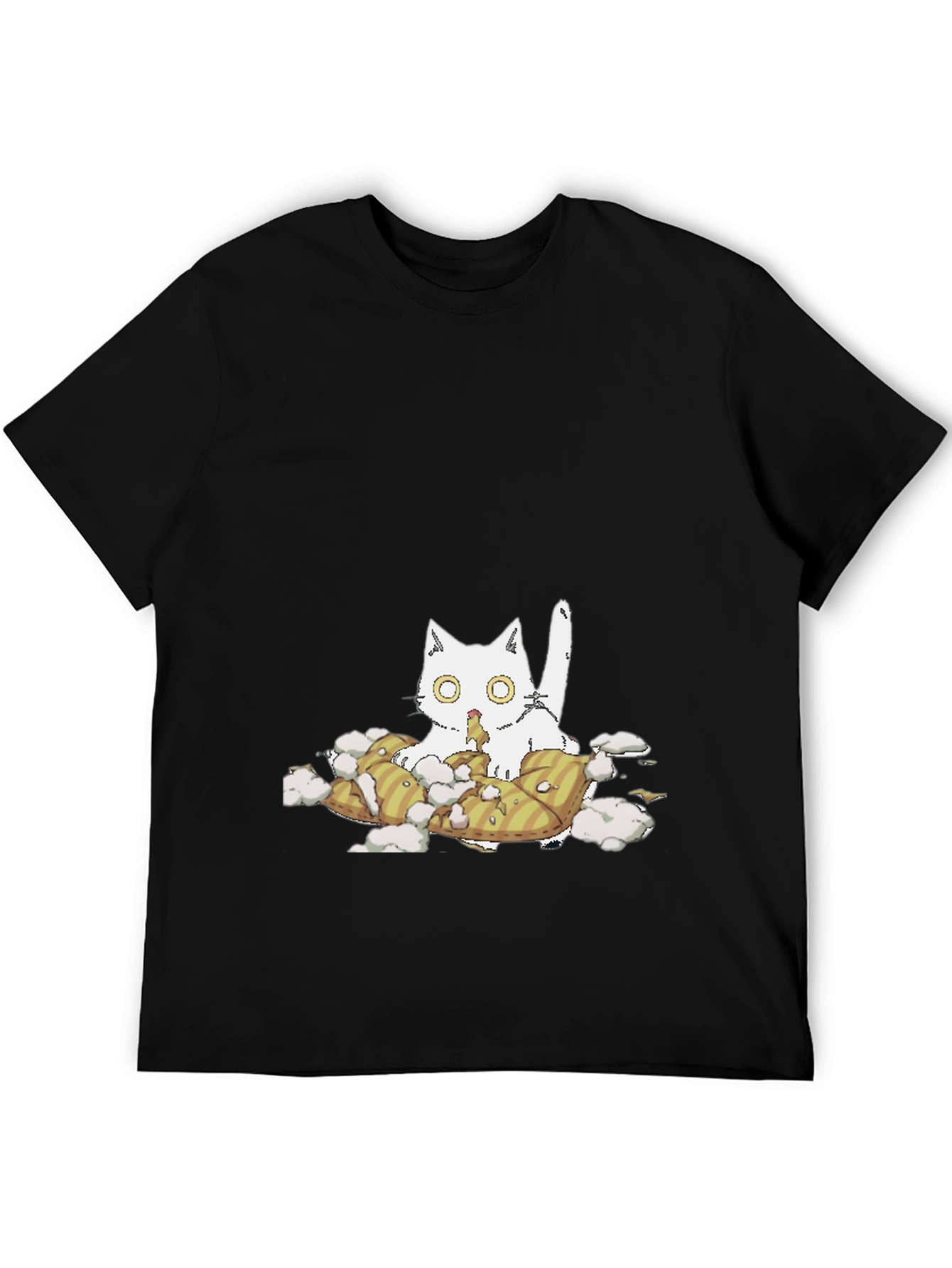 Cat Pillow T-Shirt - Quirky Comfort