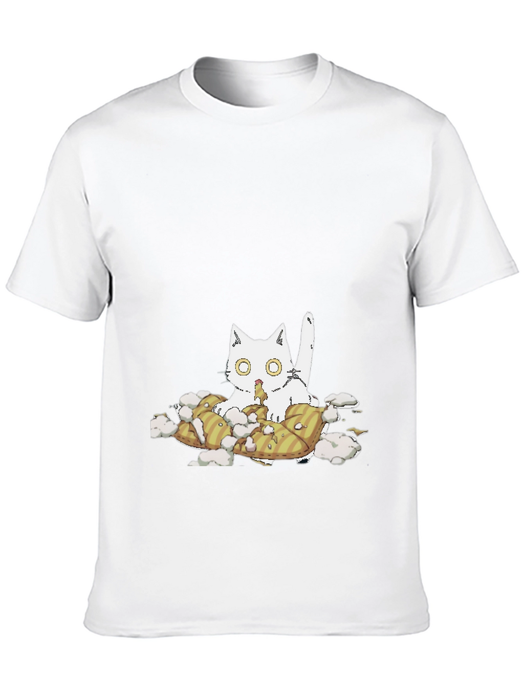 Cat Pillow T-Shirt - Quirky Comfort