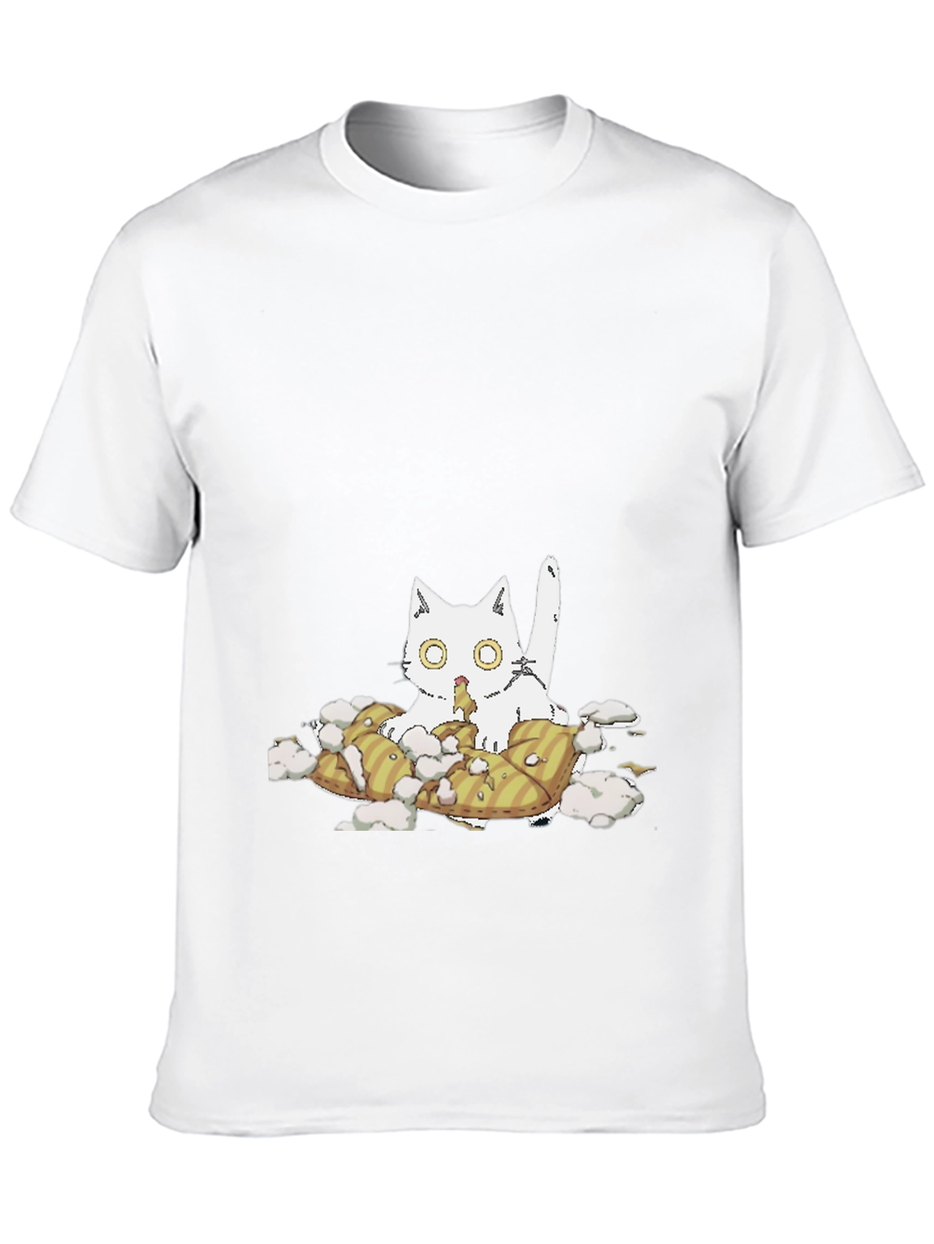 Cat Pillow T-Shirt - Quirky Comfort