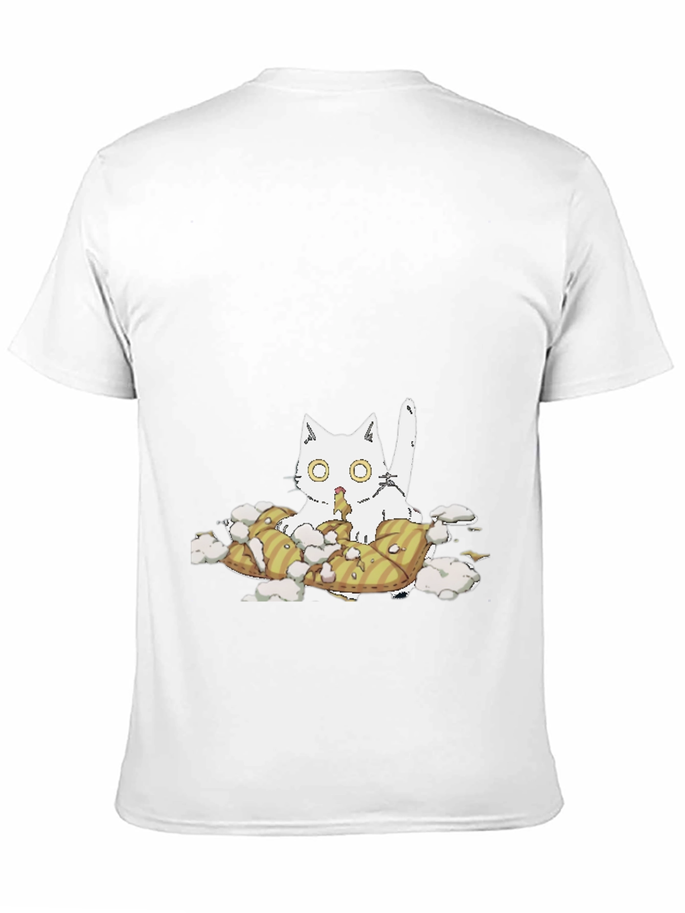 Cat Pillow T-Shirt - Quirky Comfort