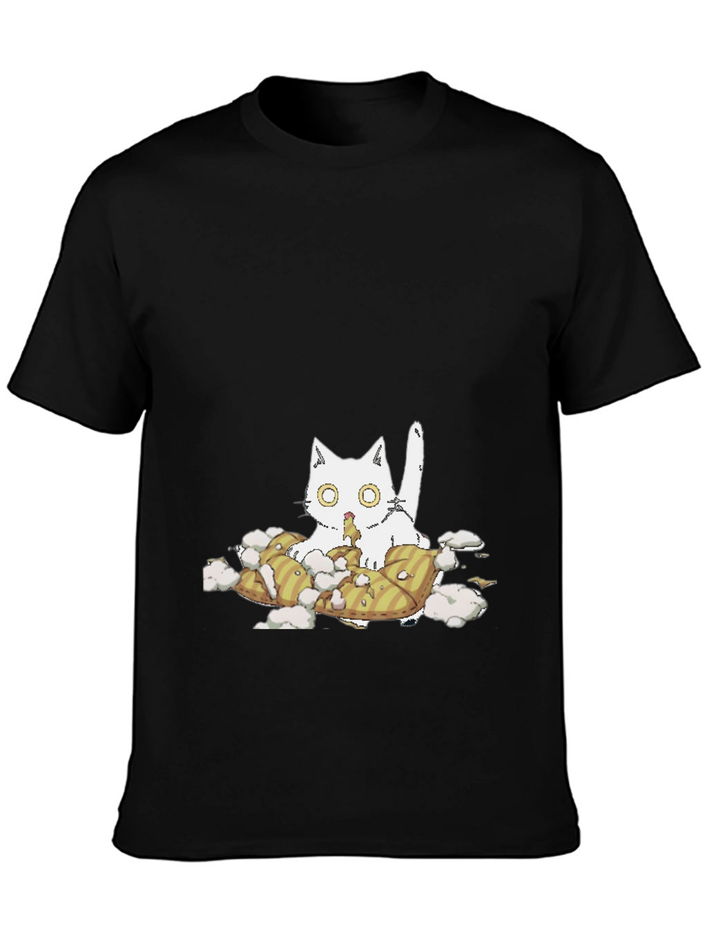 Cat Pillow T-Shirt - Quirky Comfort