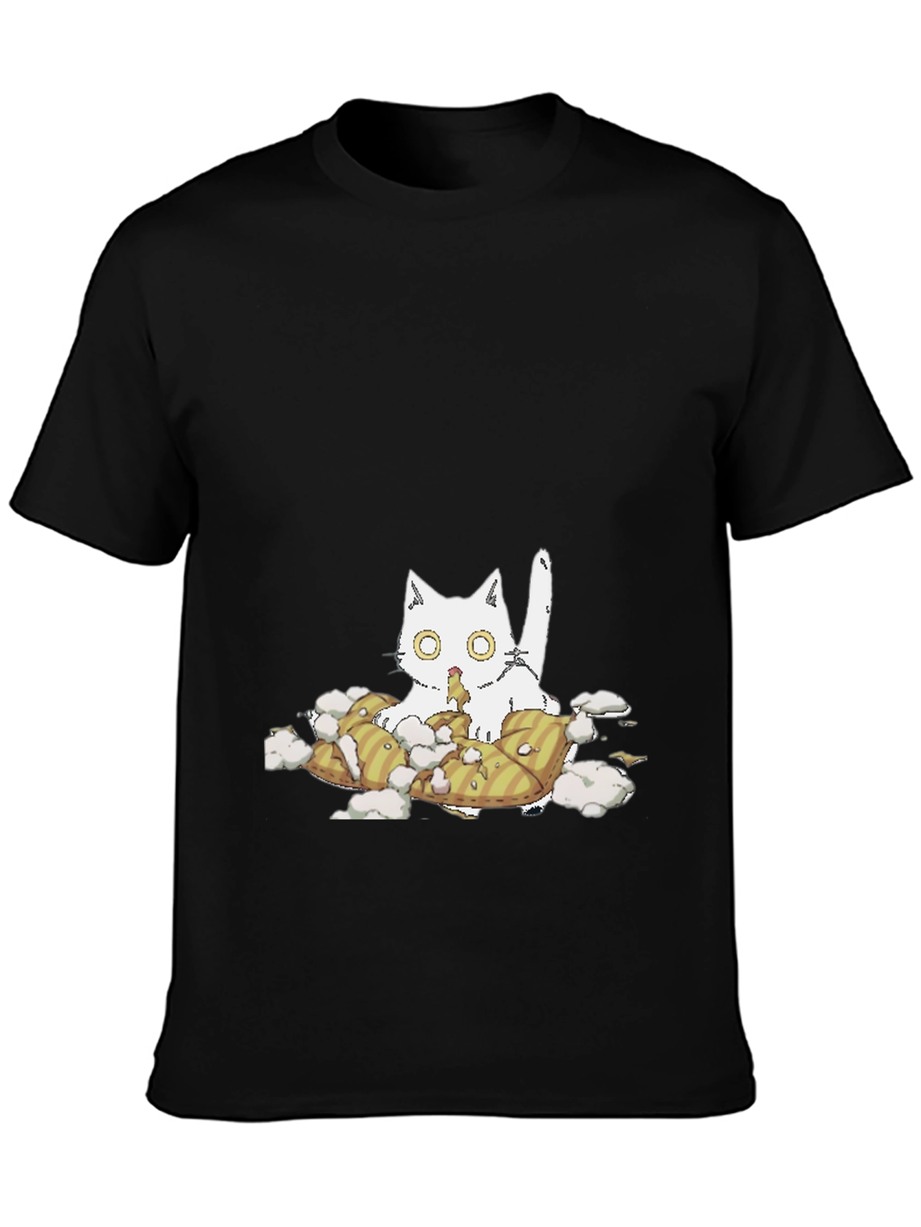 Cat Pillow T-Shirt - Quirky Comfort